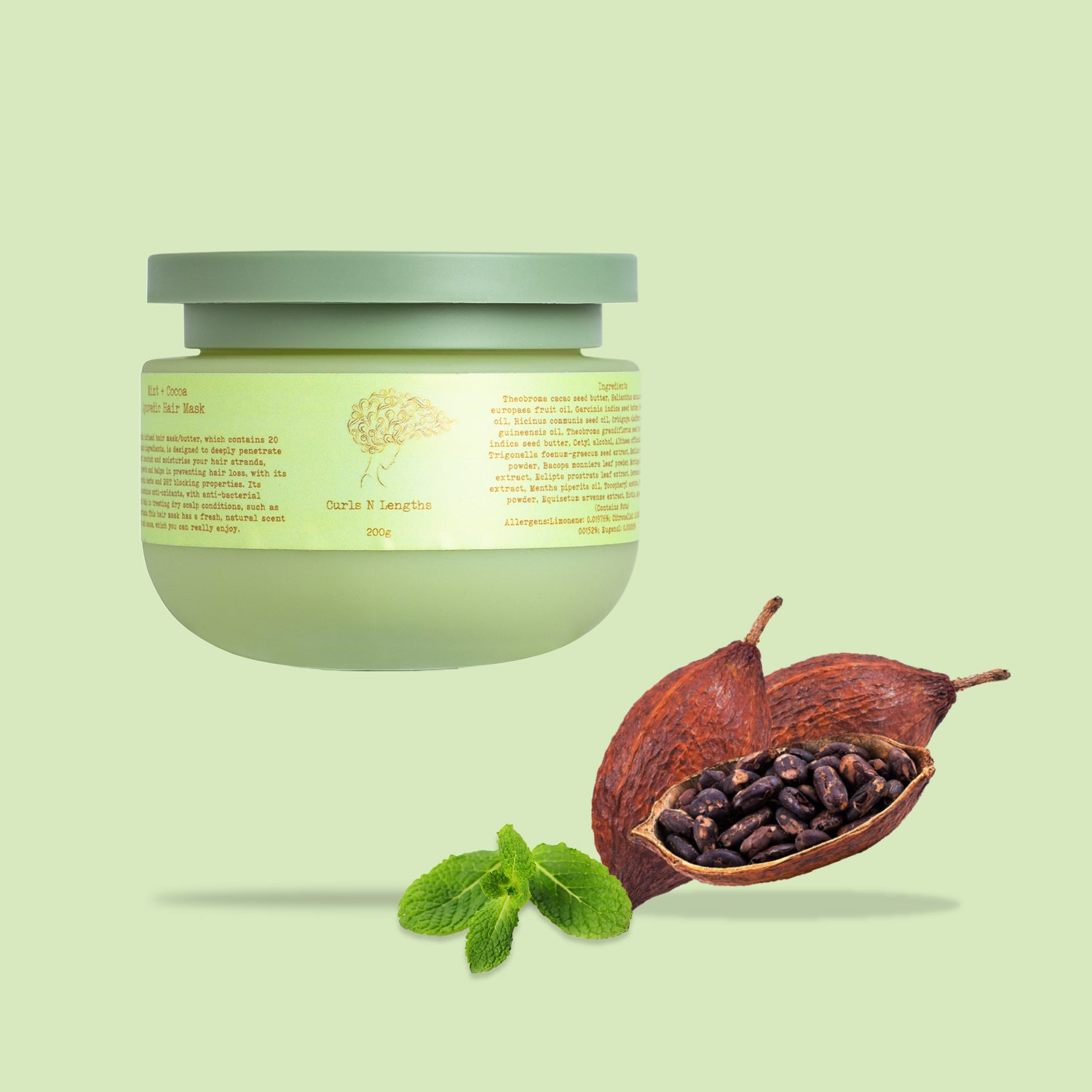 Ayurvedic hair butter in jar