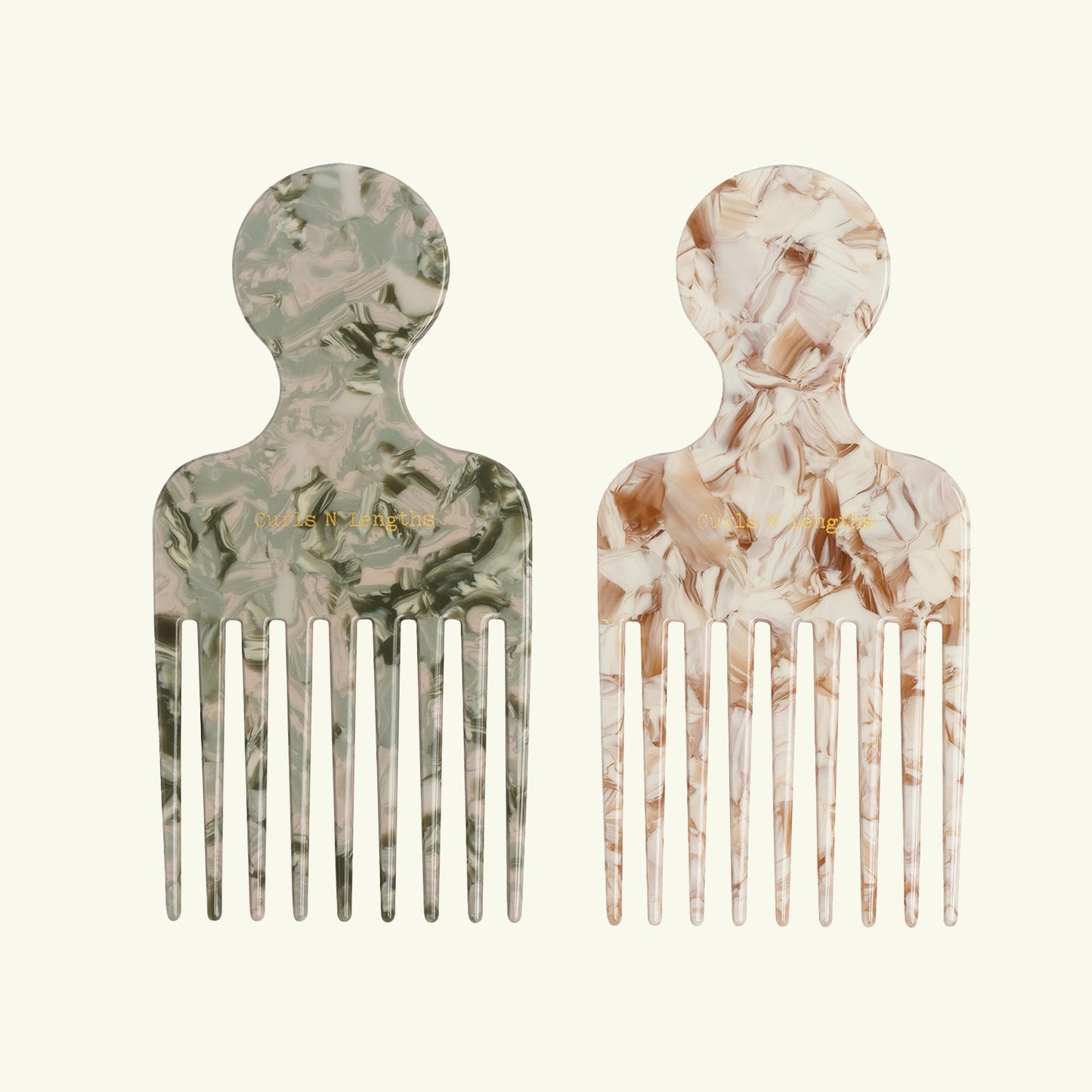 Sustainable Afro pick for textured and coiled hair