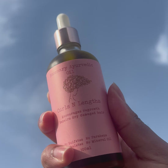 Herbal hair oil with rosemary for faster hair growth